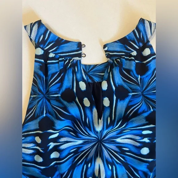 Outback Red (The Limited) maxi halter geometric dress size XS, blue - Picture 5 of 7